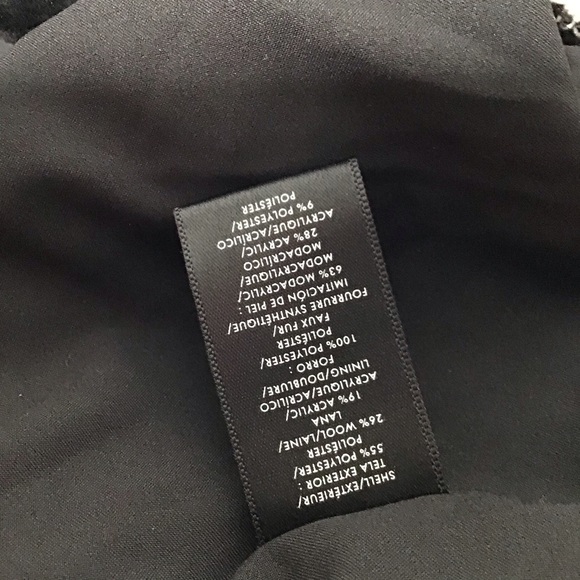 Ann Taylor Tweed Jacket with Fur Cuffs NEW - Picture 10 of 11